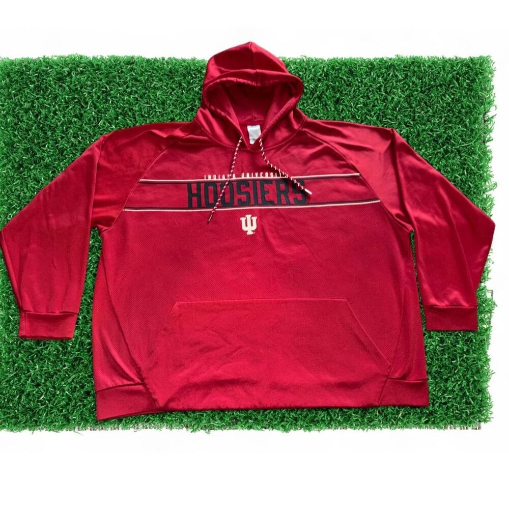 Unbranded Men's Red and Burgundy Hoodie